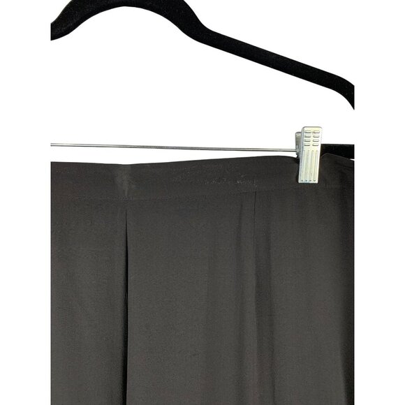Citron Santa Monica Womens 0X Black Wide-Leg Pants 95% Silk 5% Spandex - Picture 3 of 4